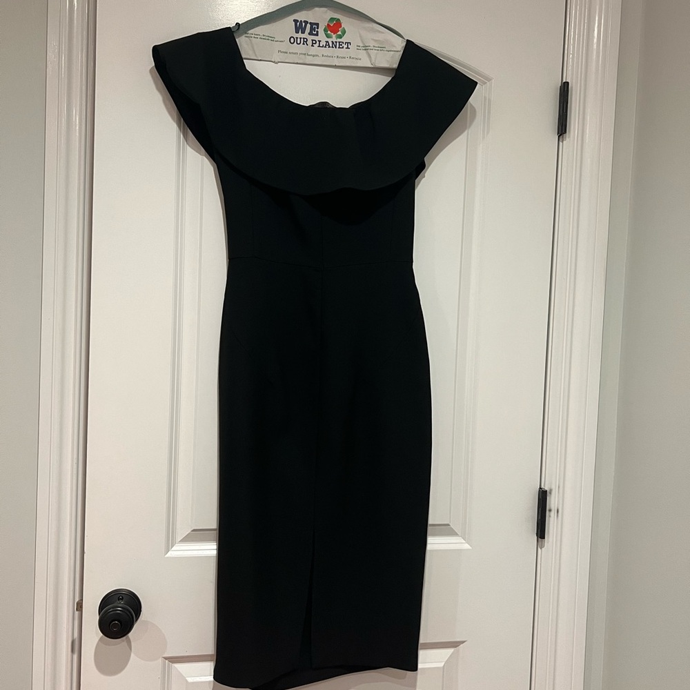 Off The Shoulder Black Dress